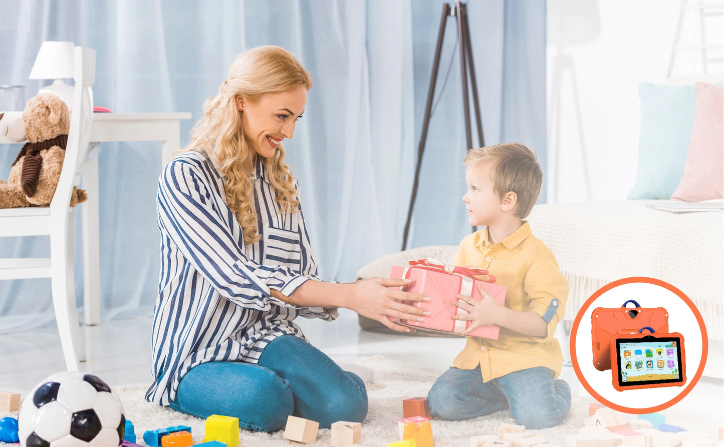 Kids Cartoon Tablet – 7" Learning & Fun