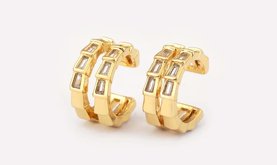 "Zircon Butterfly/Star Clip Earrings – Women’s Ear Cuff Jewelry