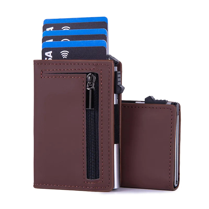 Luxury Leather Credit Card Holder & Bank Card Case