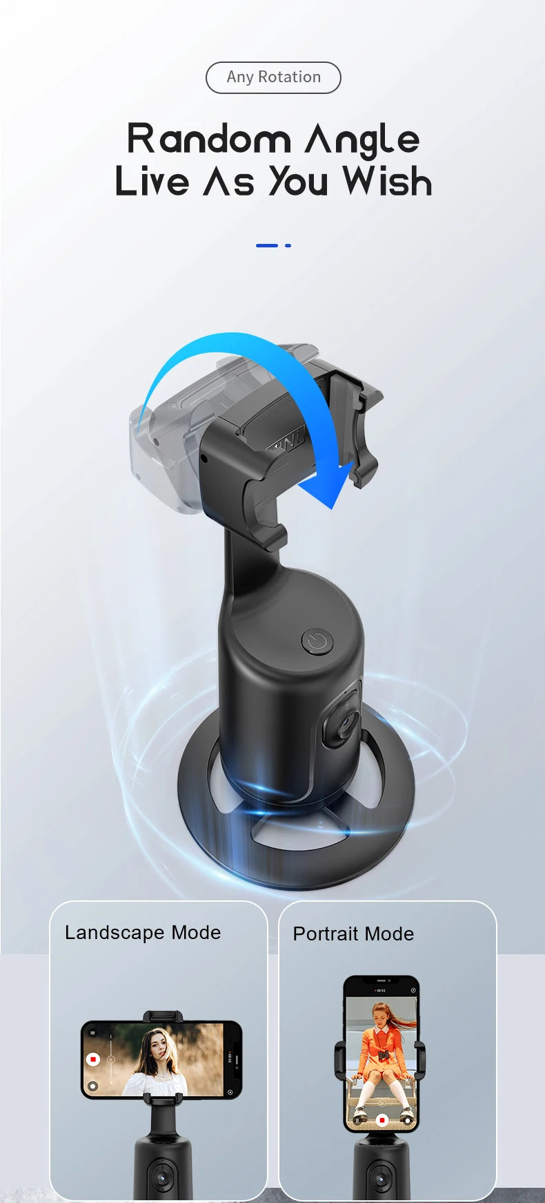 P01 Smart Face & Body Tracking Phone Stand