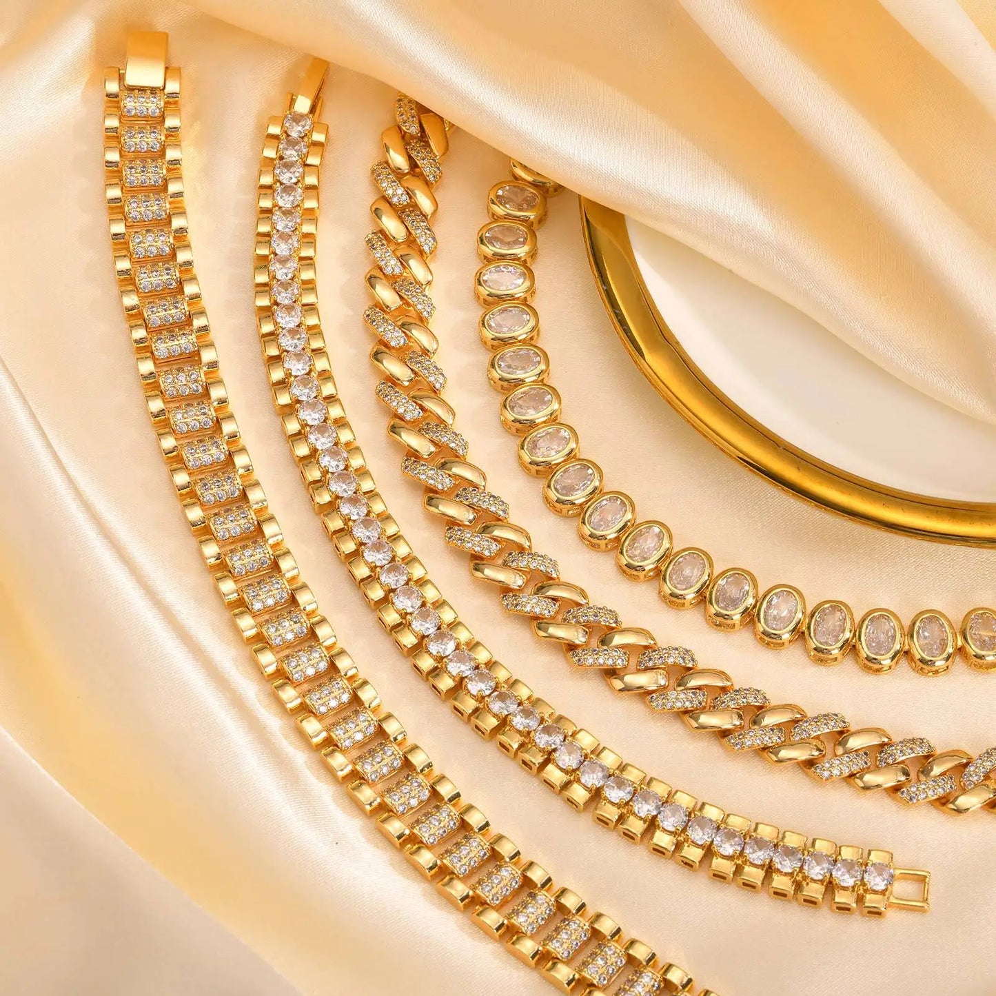 Chunky CZ Tennis Bracelet – Hip Hop Style