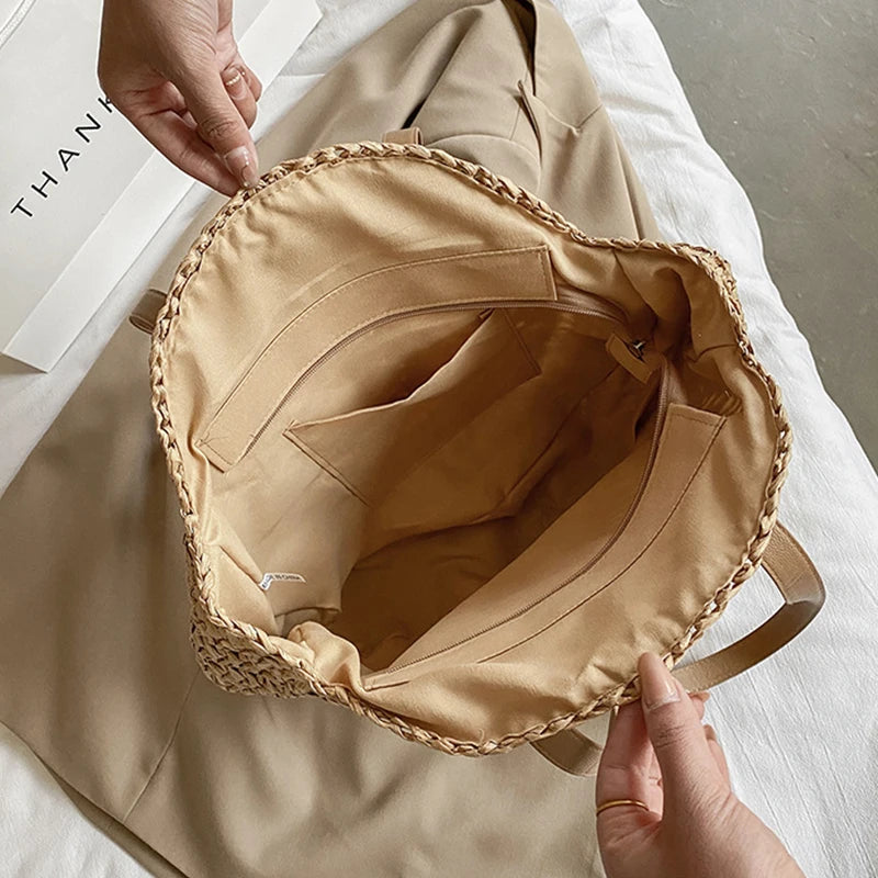 Handmade Woven Beach Tote