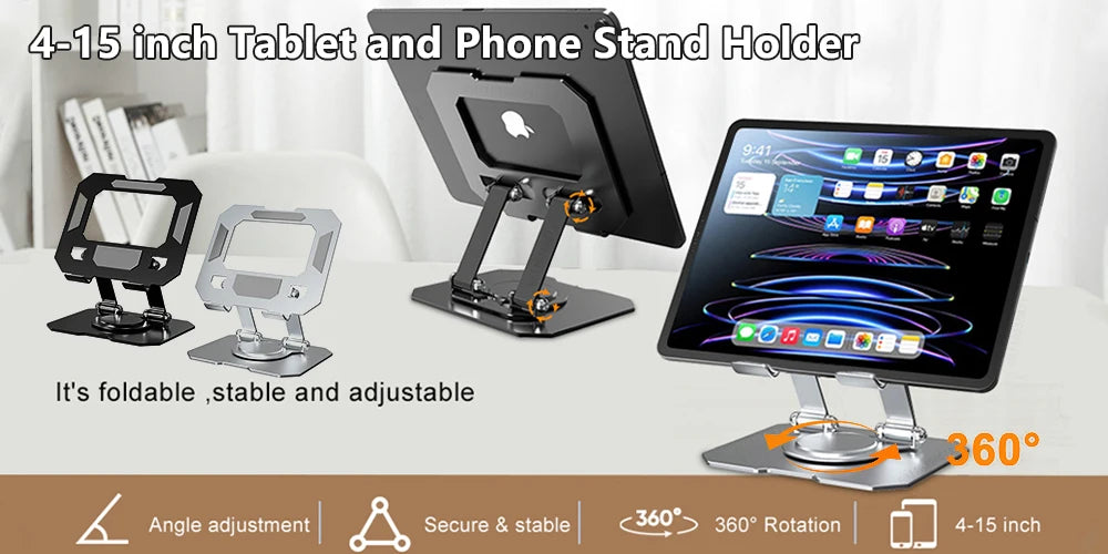 Rotatable Bed Tablet Stand