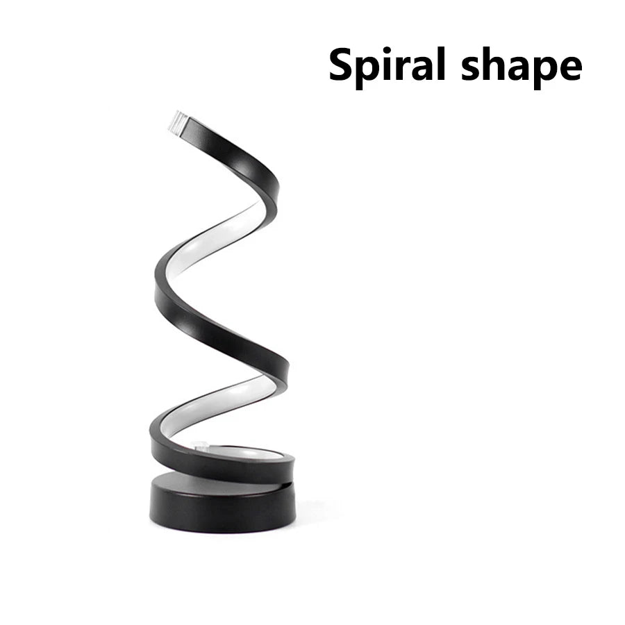 Modern RGB Spiral LED Table Ligh