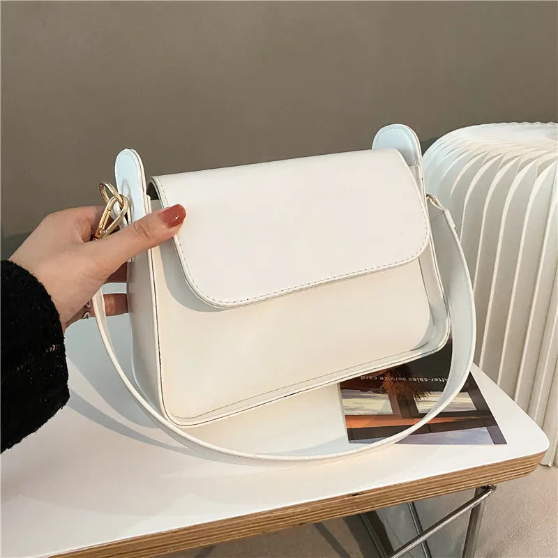 Trendy PU Flap Shoulder Bag