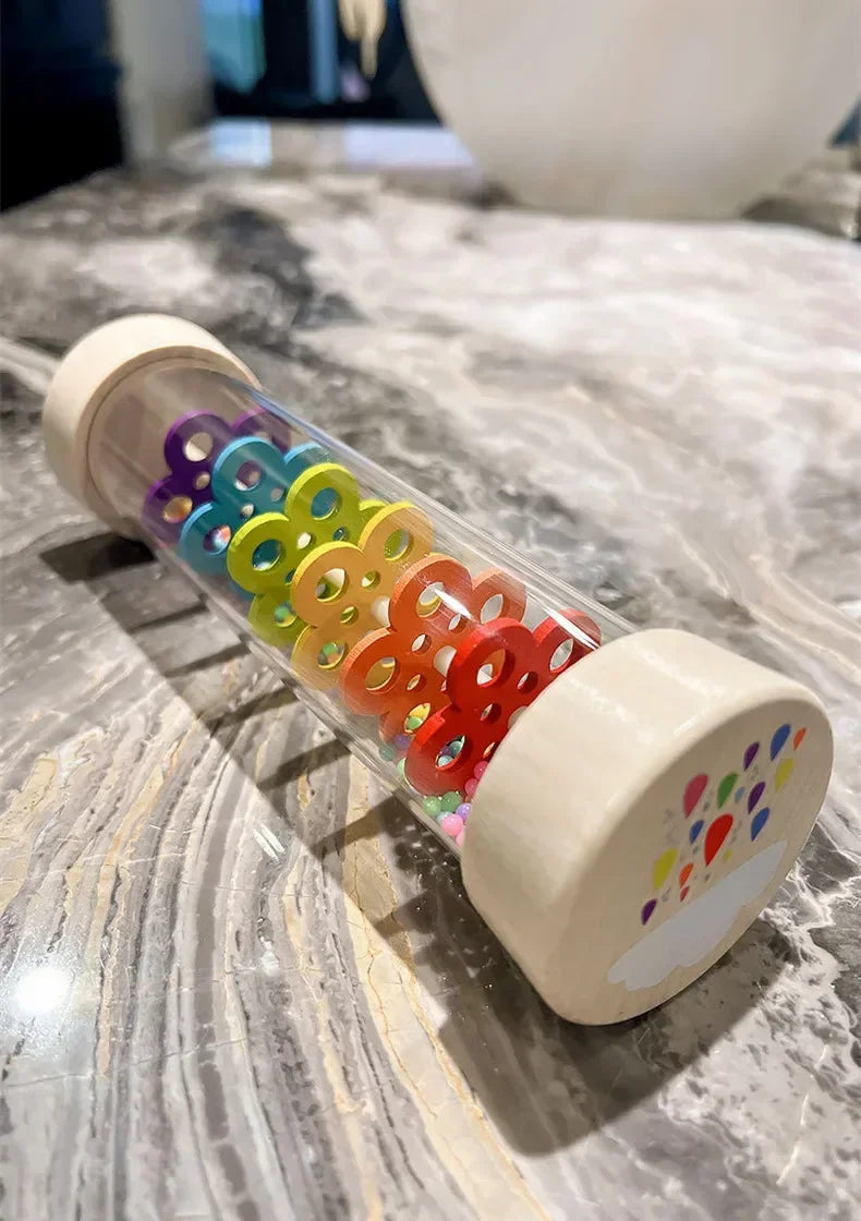 Baby Wooden Rainmaker Toy – Soothing Rain Sound