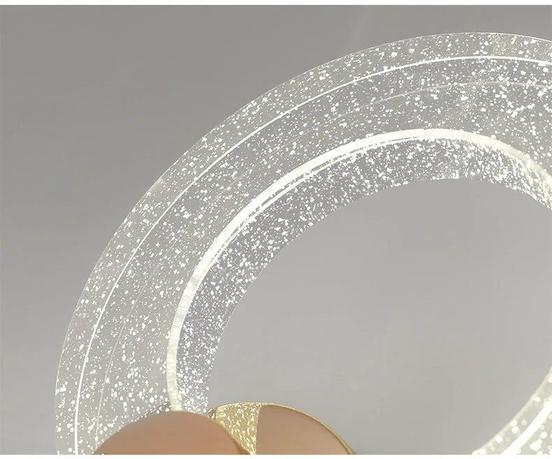 Luxury Crystal Circle Wall Lamp
