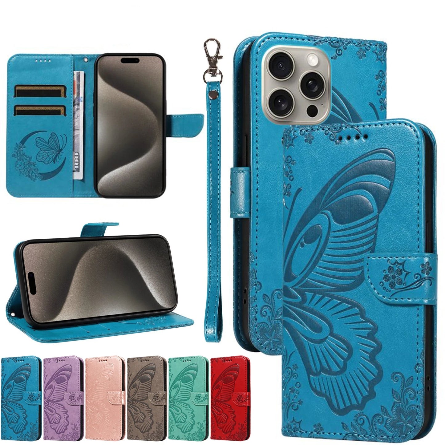 Flip Card Slot Stand Wallet Cover – iPhone