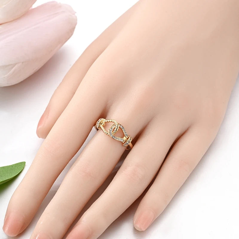 925 Silver Infinite Love Star Moon Ring – Zircon Gift"