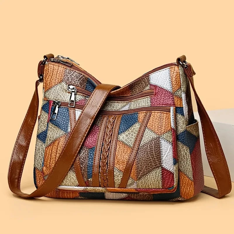 Multi-pocket Retro Shoulder Bag