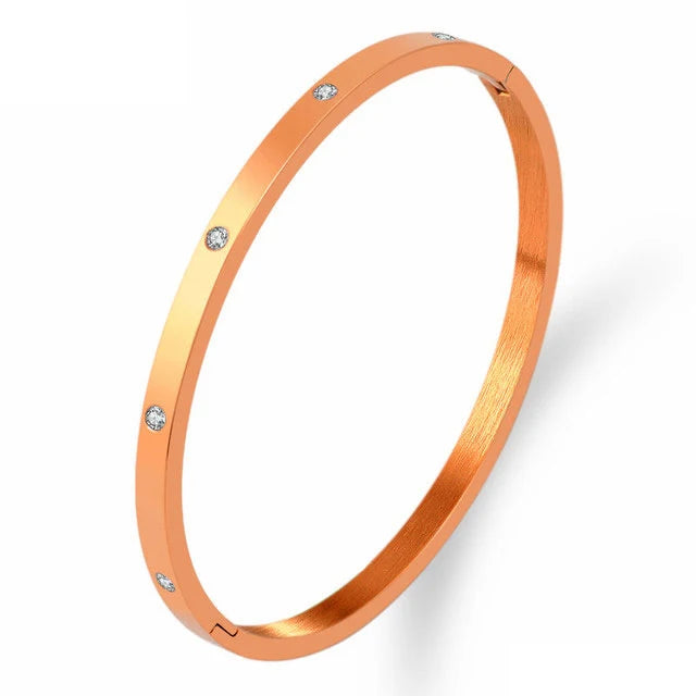 “Nibastar Rose Gold Hollow Star Bracelet”