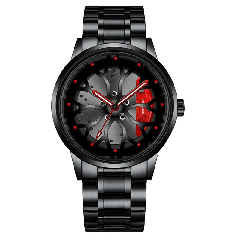 Fashion Mens Car Wheel Watches Luxury Men Sports
