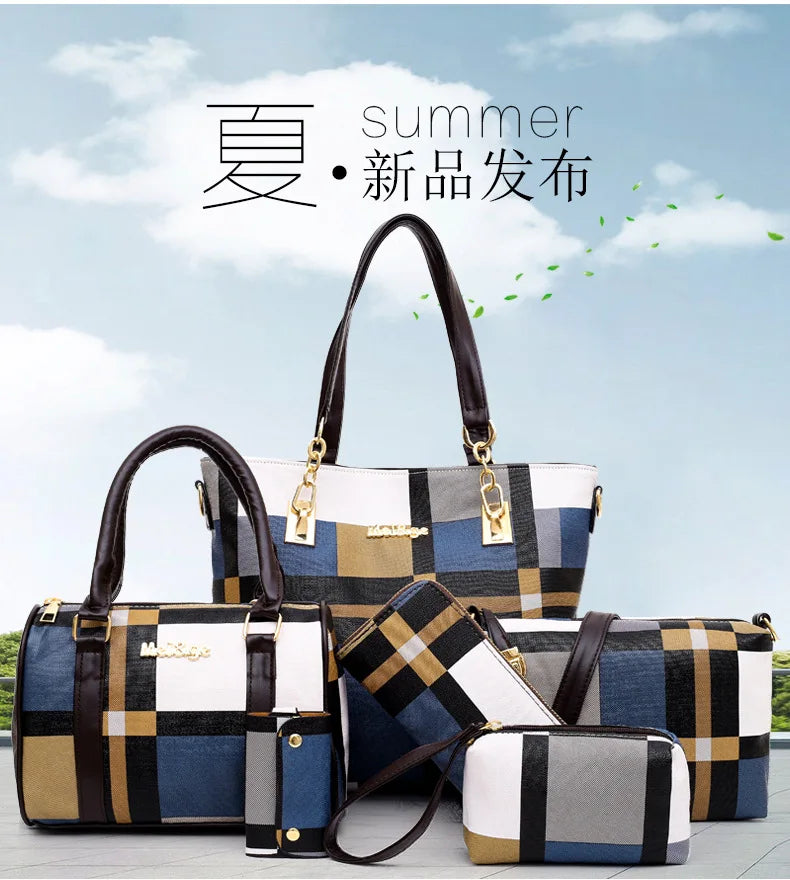 6-Piece Fashion Tote Set