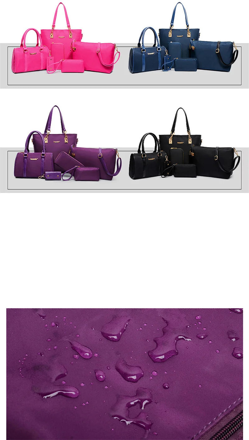 6-Piece Fashion Tote Set