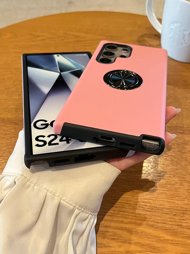 Shockproof Magnetic Ring Holder Cover – Samsung