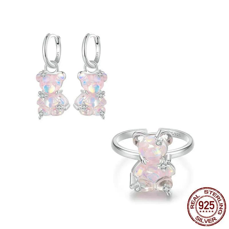 BAMOER 925 Silver Butterfly Ring for Girls, Dainty Cute Butterfly Jewelry Gifts for Women On Birthday Christmas for Girlfriend