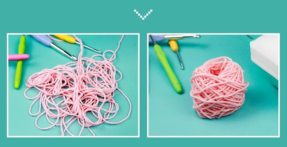 Manual Wool Ball Winder – Hand Operated Yarn Swift for Knitting