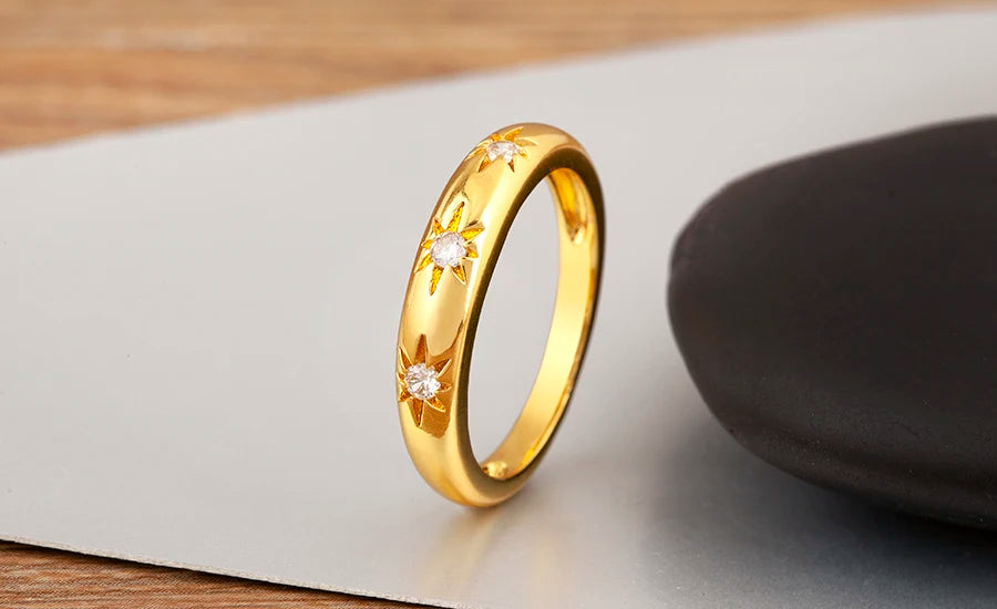 "Luxury Heart Crown Zircon Ring – Women’s Jewelry Gift"