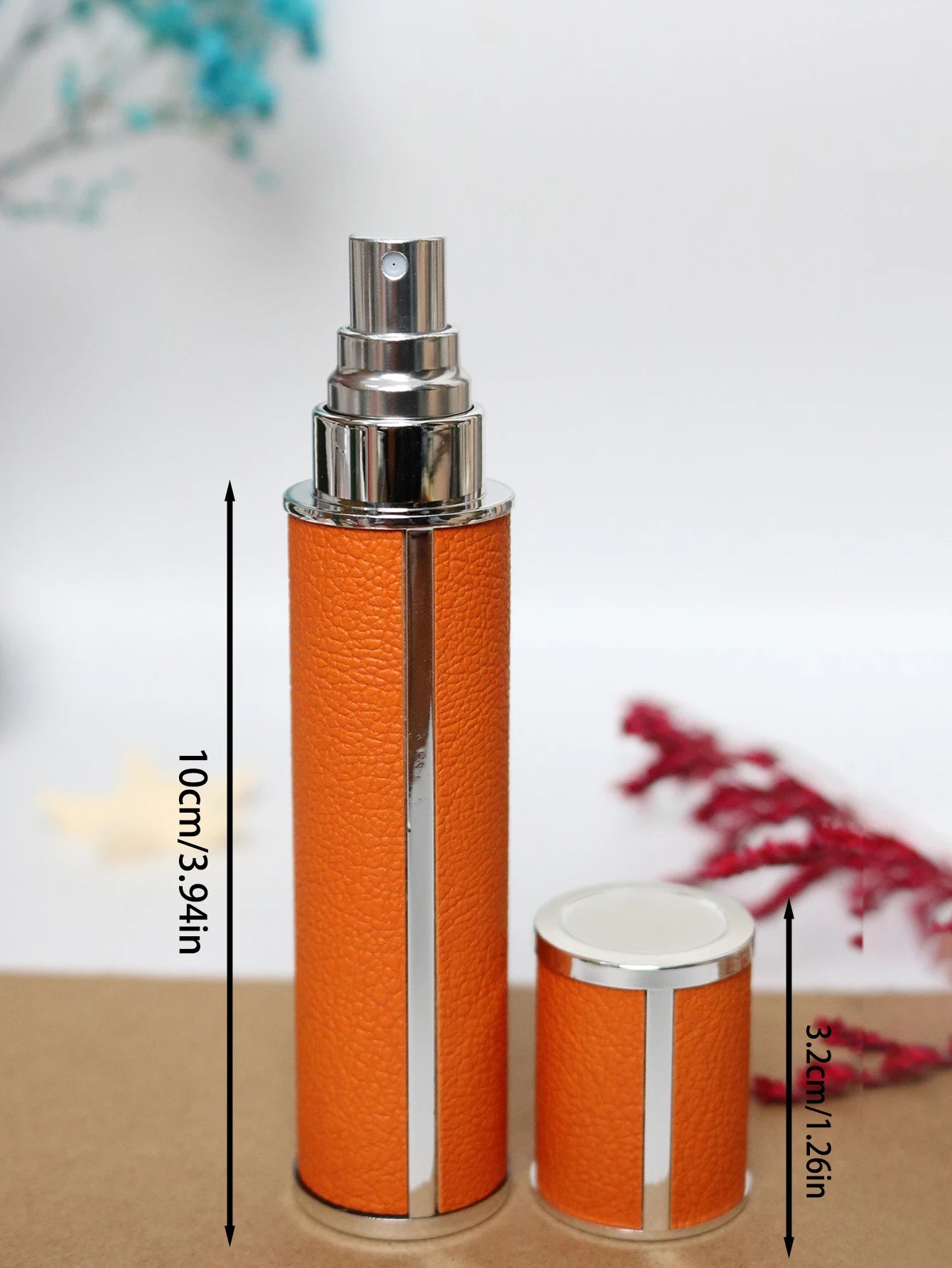10ml Luxury Leather Perfume Atomizer – Refillable Travel Bottle