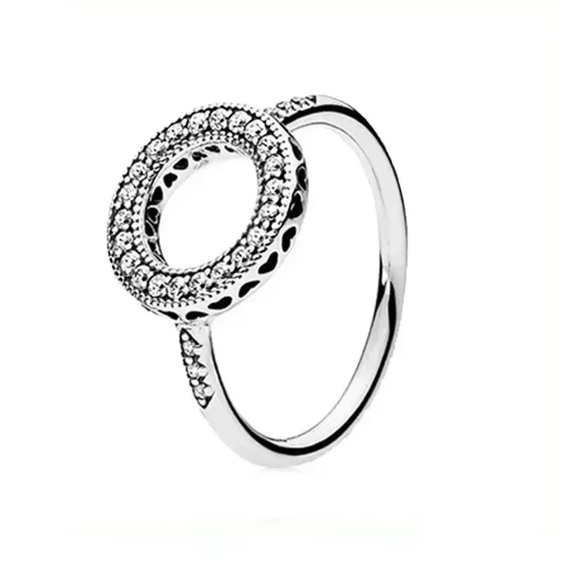 "Classic 925 Silver Heart Ring – Exquisite Couple Jewelry Gift"