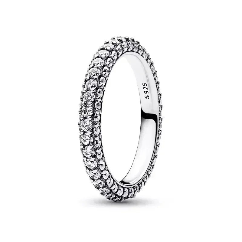 "Classic 925 Silver Heart Ring – Exquisite Couple Jewelry Gift"