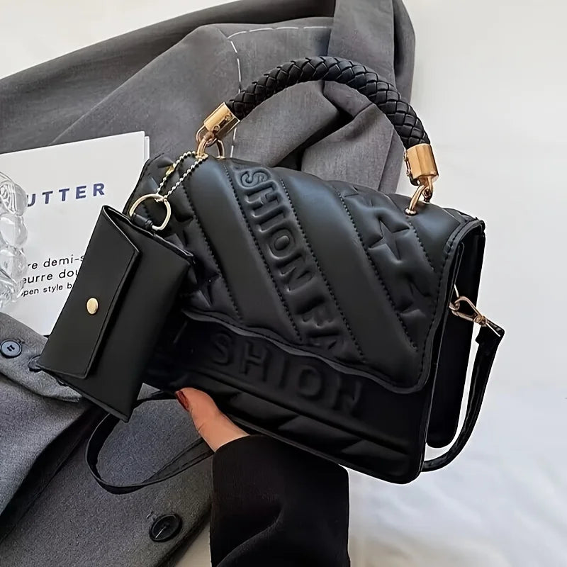 Stylish Women's Crossbody Purse with Coin Pouch