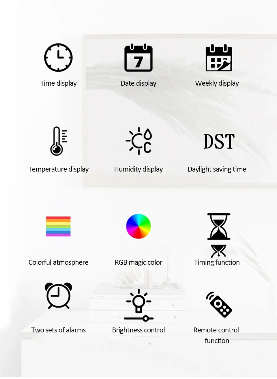 Color-Changing LED Wall Clock – Dynamic Room Decor