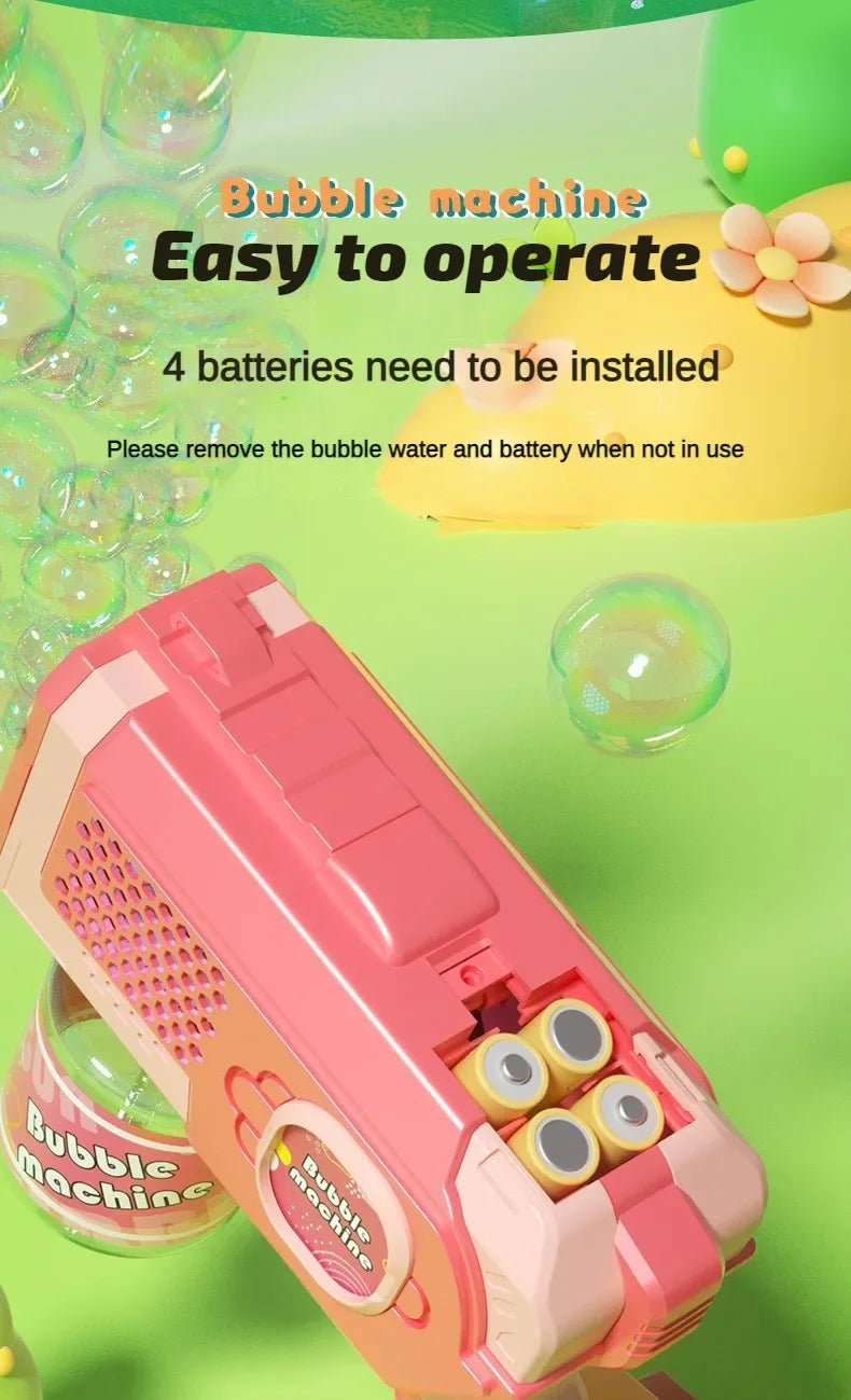 Electric Bubble Gun – Fun Outdoor Toy for Kids