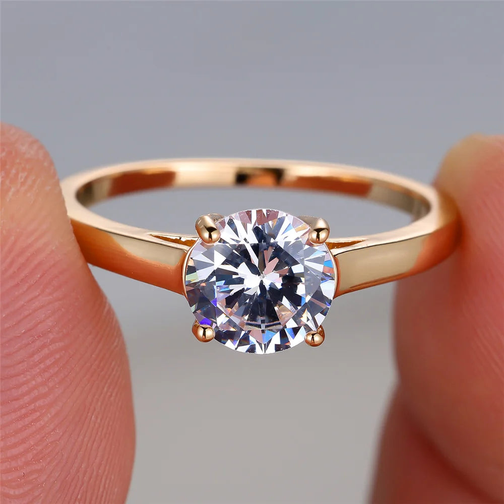 “White Fire Opal Ring Set for Women