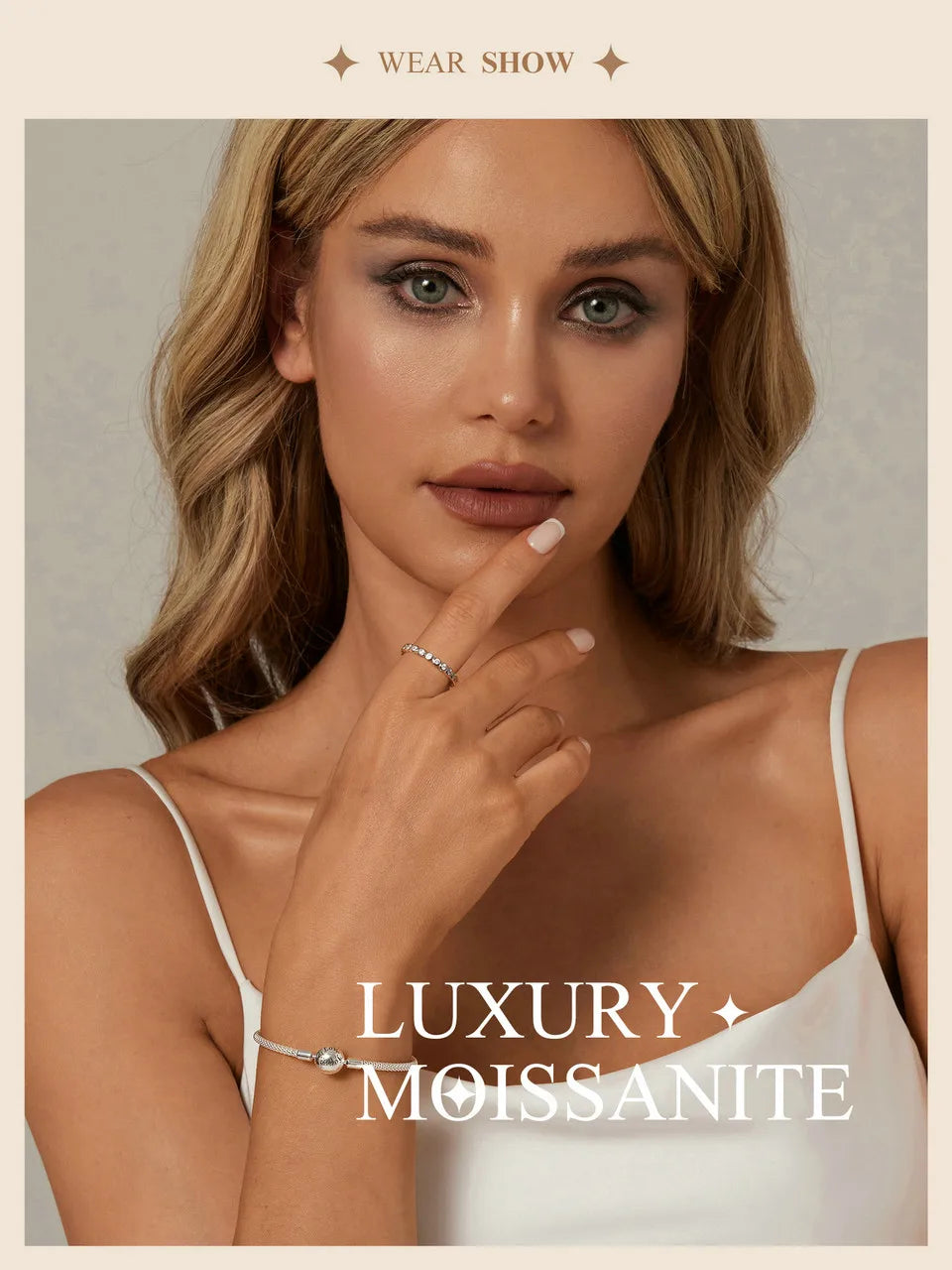 White Gold Plated Sterling Silver Ring