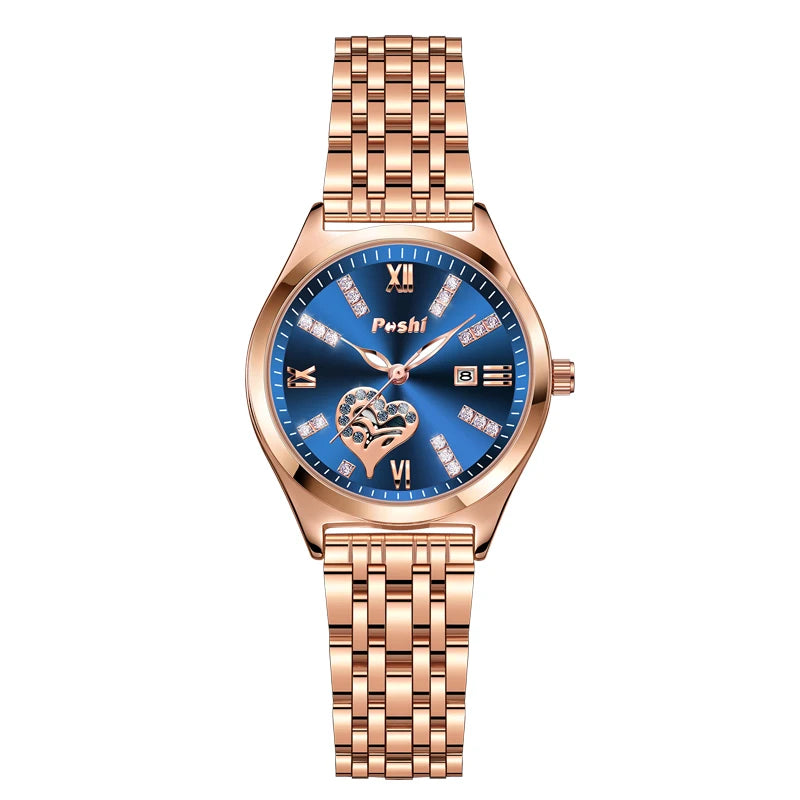 POSHI Women's Stainless Steel Quartz Watch