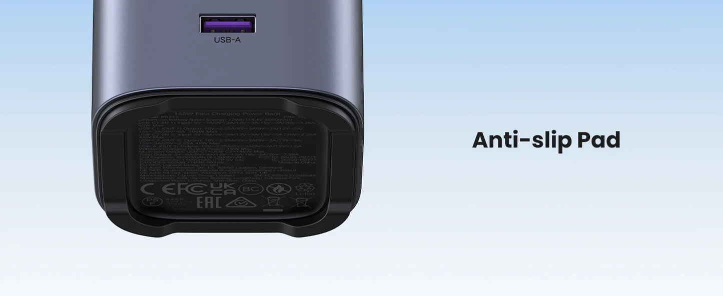 UGREEN 145W Fast-Charge 20K Power Bank with Qi2