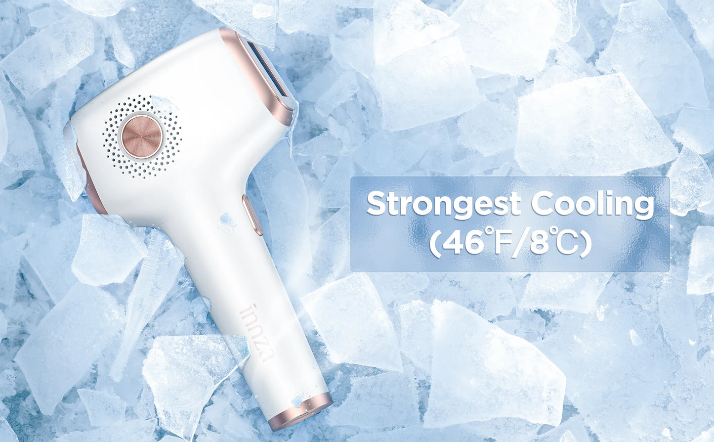 INNZA IPL Hair Removal Device – 999,999 Flashes with Ice Cooling