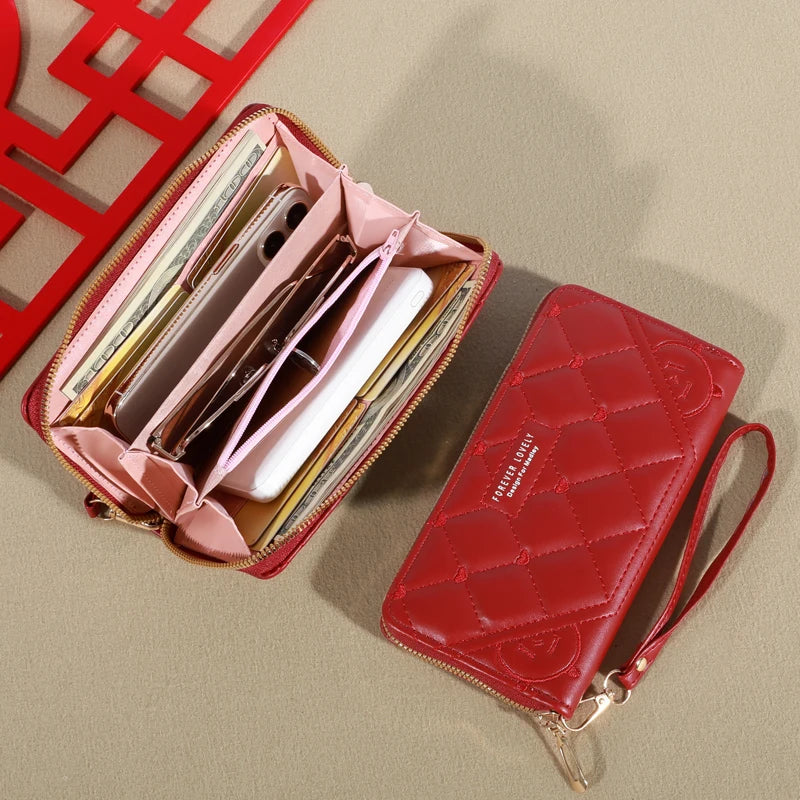 Zipper Card & Mobile Phone Bag for Women