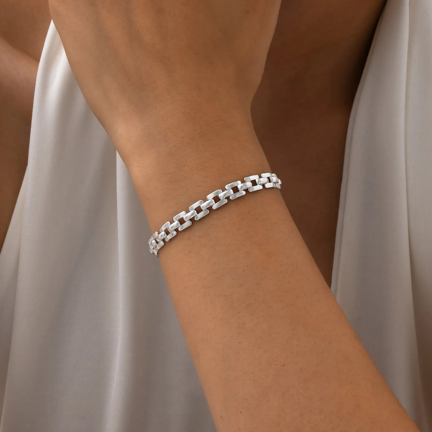 Minimalist Stainless Steel Link Bracelet