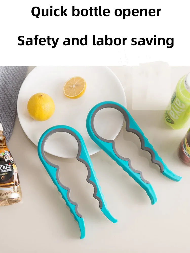 4-in-1 Easy Grip Jar Opener – Can, Bottle & Lid Tool