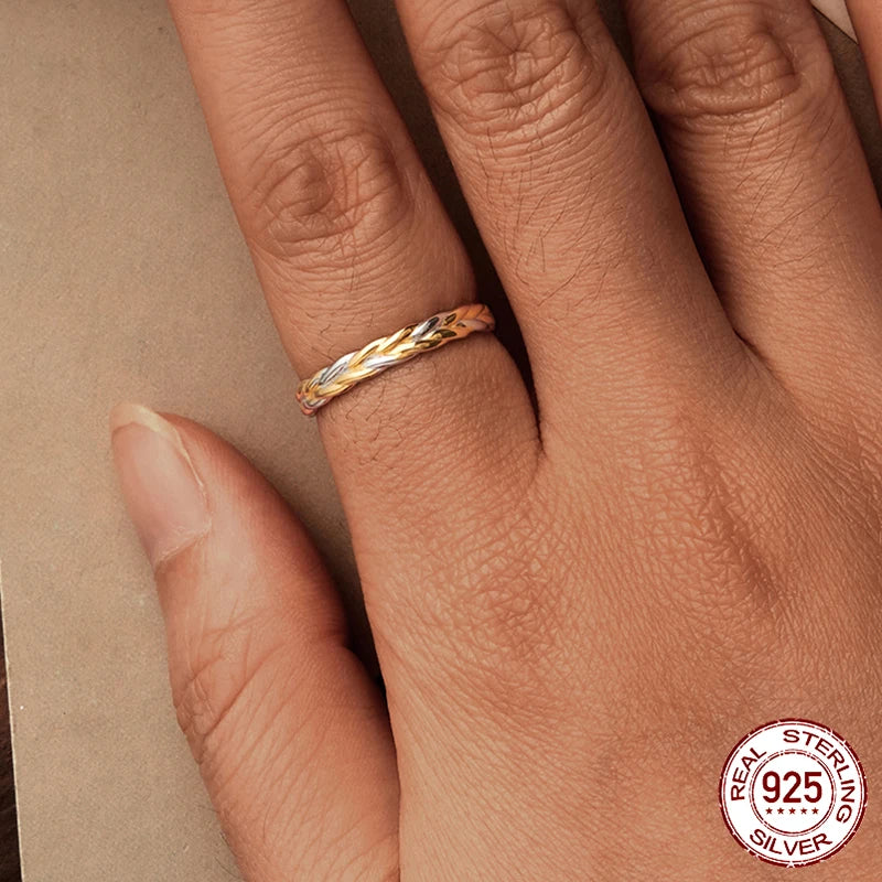 Braided Sterling Silver Ring