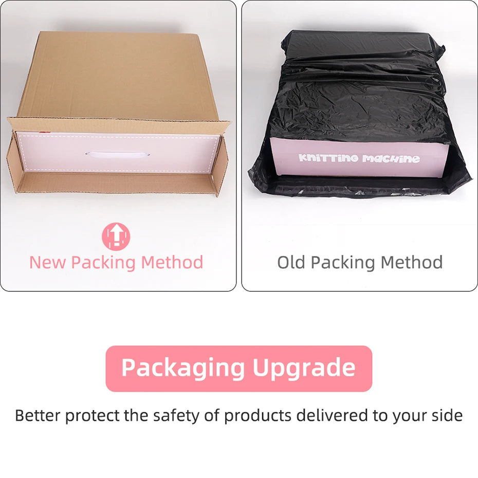 SENTRO 48-Needle Smart Knitting Machine Kit – Flat & Double Weave