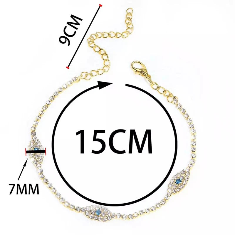 14K Gold/Silver Beaded Anklet, Adjustable Boho