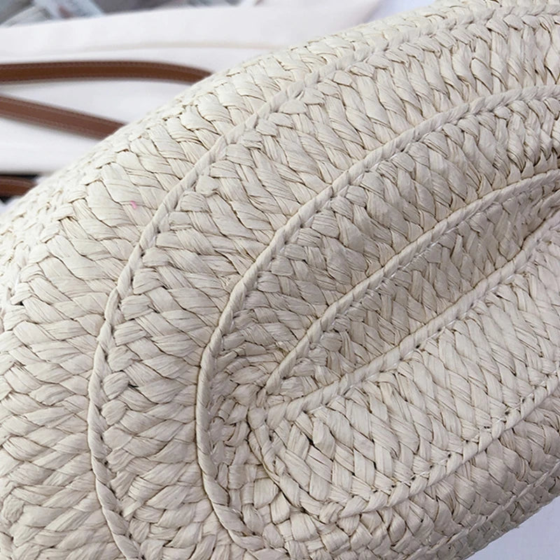 Luxury Beach Basket Bag