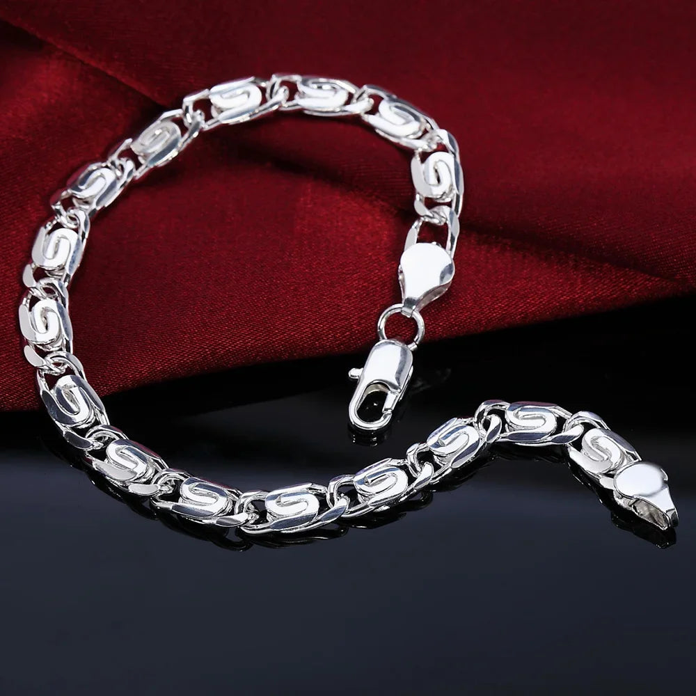 925 Sterling Silver Chain Bracelet