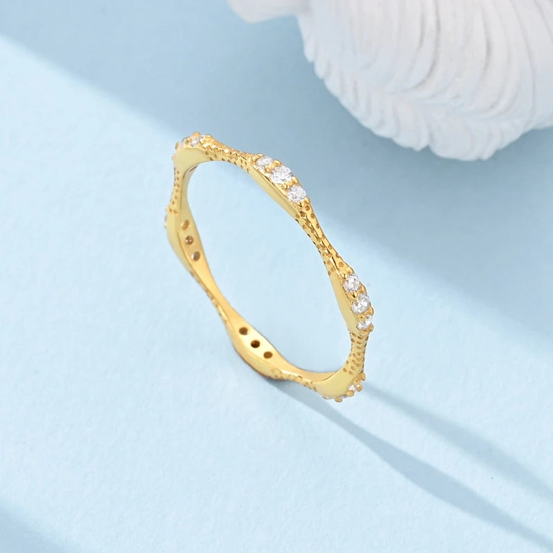 925 Silver Infinite Love Star Moon Ring – Zircon Gift"