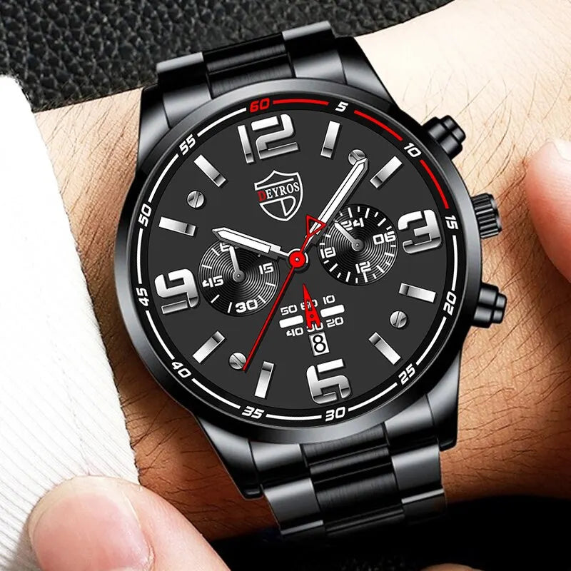 Men's Stainless Steel Business Watch