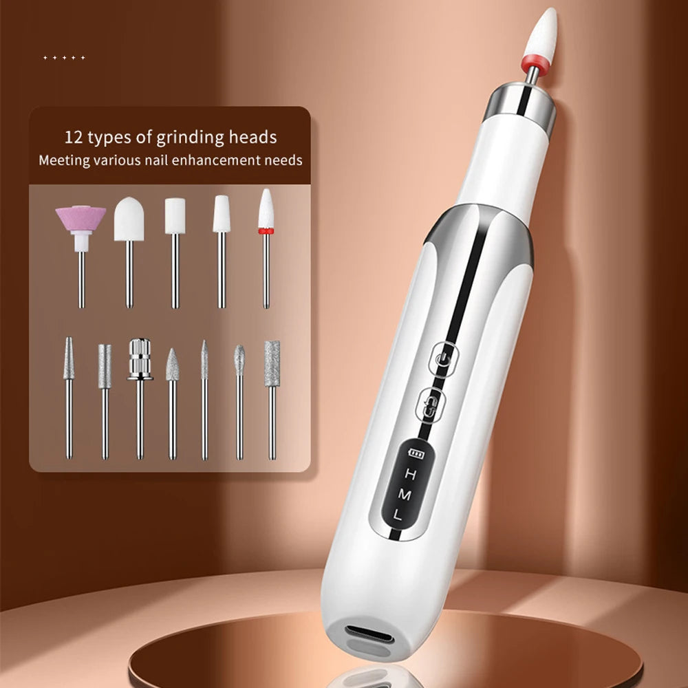 Professional Rechargeable Nail Drill – Manicure & Pedicure Tool