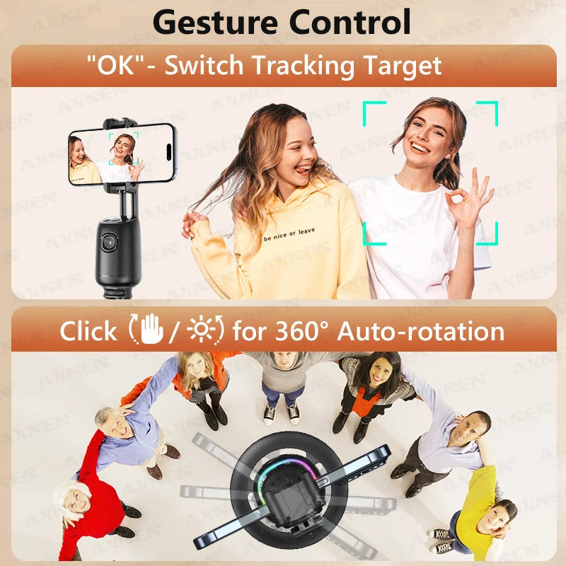 AI 360° Desktop Tracking Phone Holder