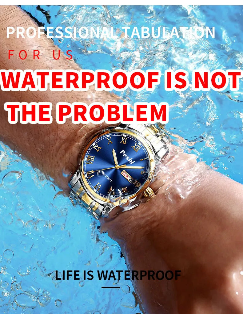 POSH watch that is resistant to echo and waterI