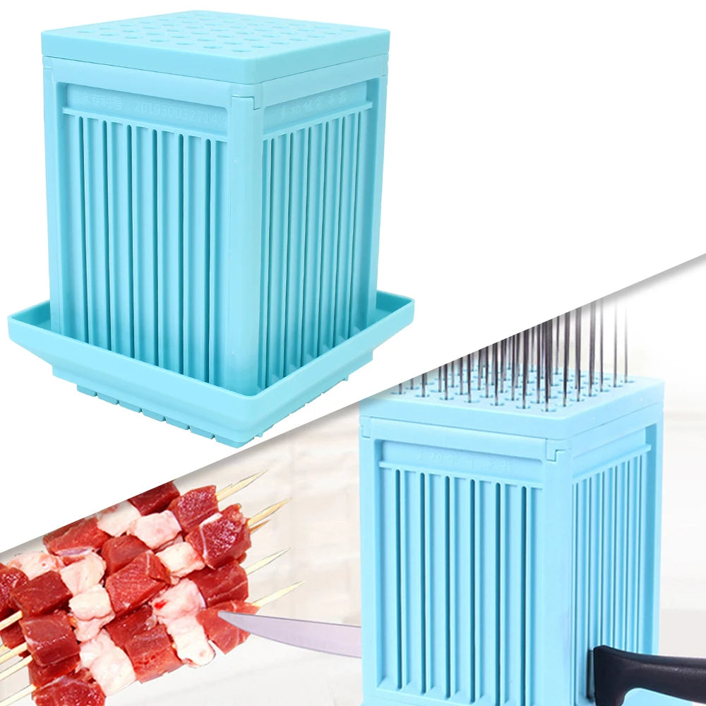 49-Hole Meat & Vegetable Skewer Box – Barbecue Tool