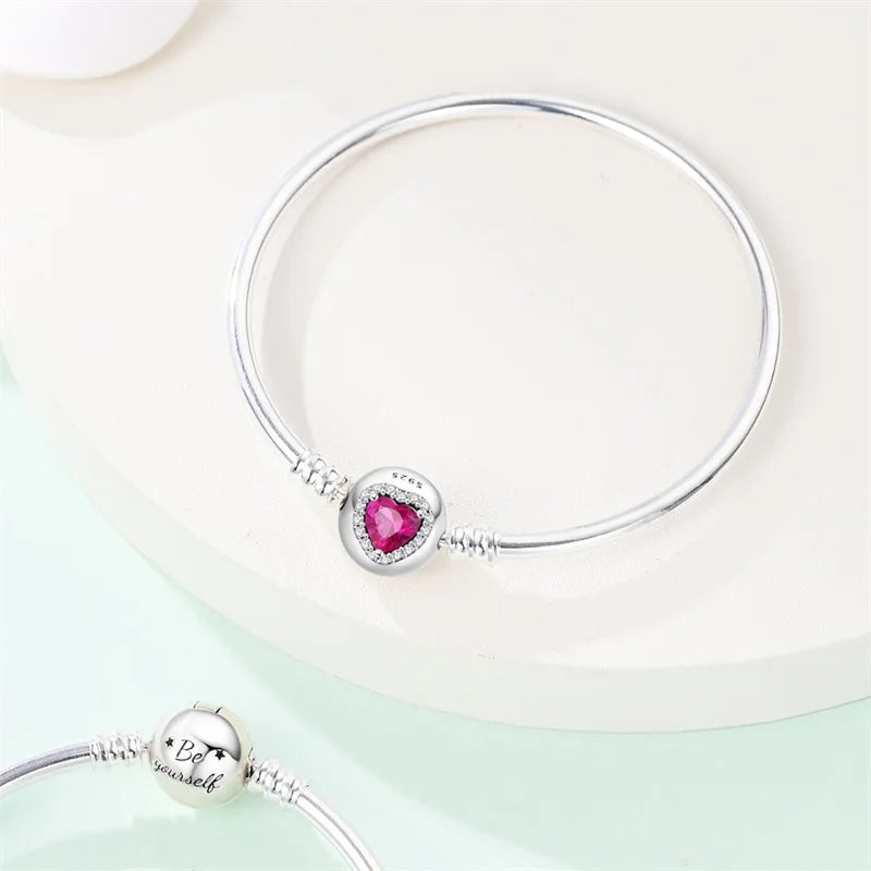 925 Sterling Silver Charm Bracelet for Women”