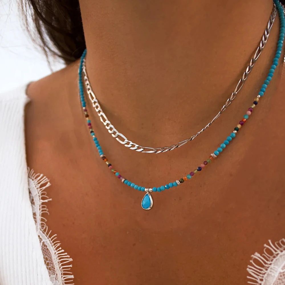 Bohemian Multilayer Beaded Necklace