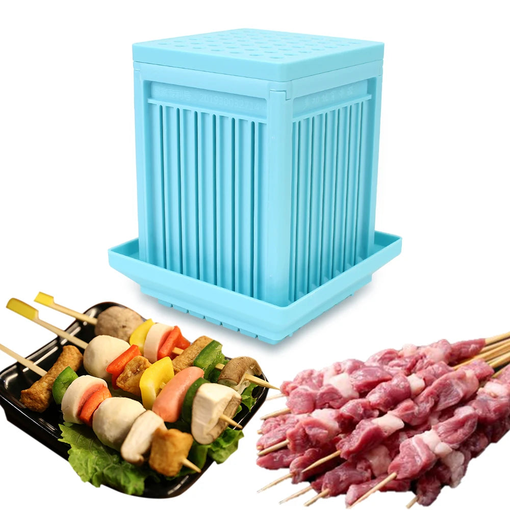 49-Hole Meat & Vegetable Skewer Box – Barbecue Tool